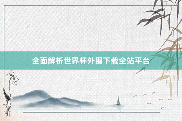 全面解析世界杯外围下载全站平台