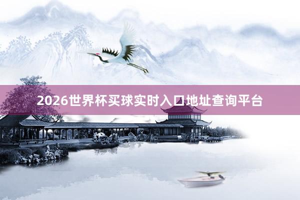 2026世界杯买球实时入口地址查询平台